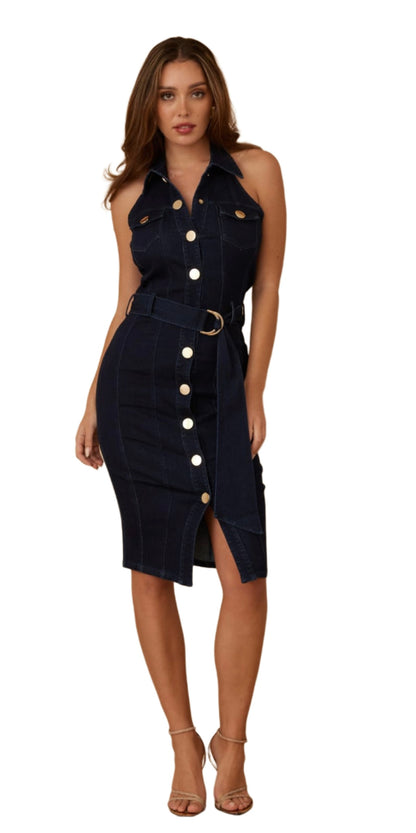 Betty Denim Buttons Dress
