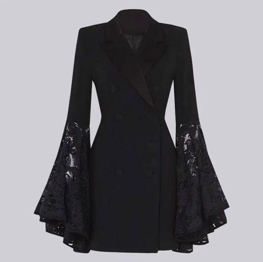 Blazer de noche con mangas de encaje Melanie Suit