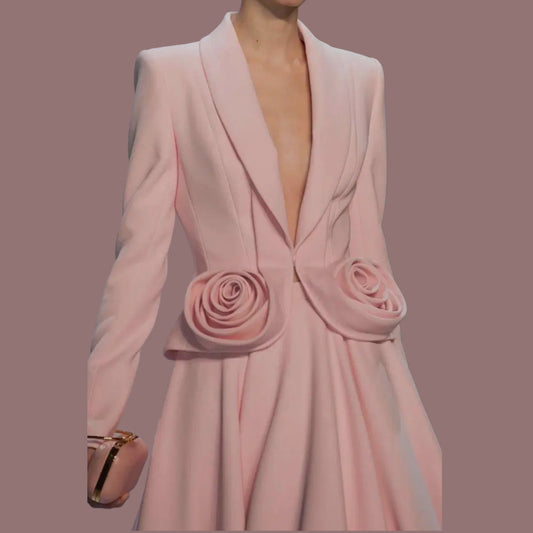 Conjunto de blazer y falda plisada Melanie Rose