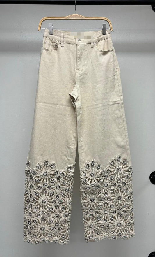 Livy Embroidery Boot Detail Jeans