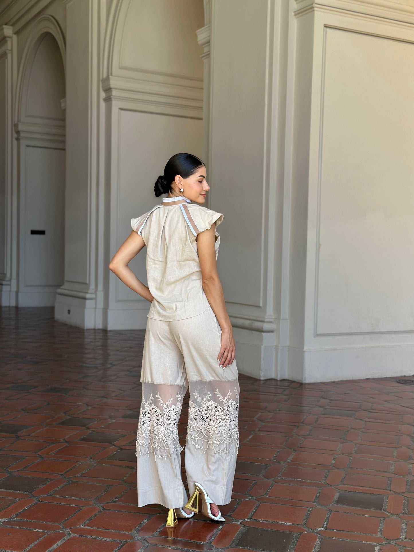 Pamela Linen Pants Set