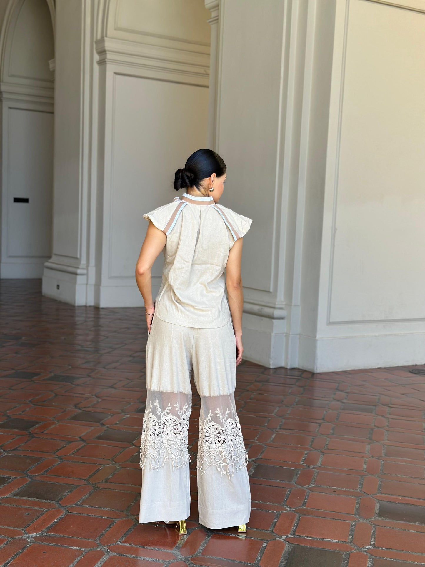 Pamela Linen Pants Set