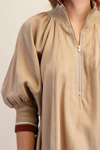 DO Mock Neck Blouse