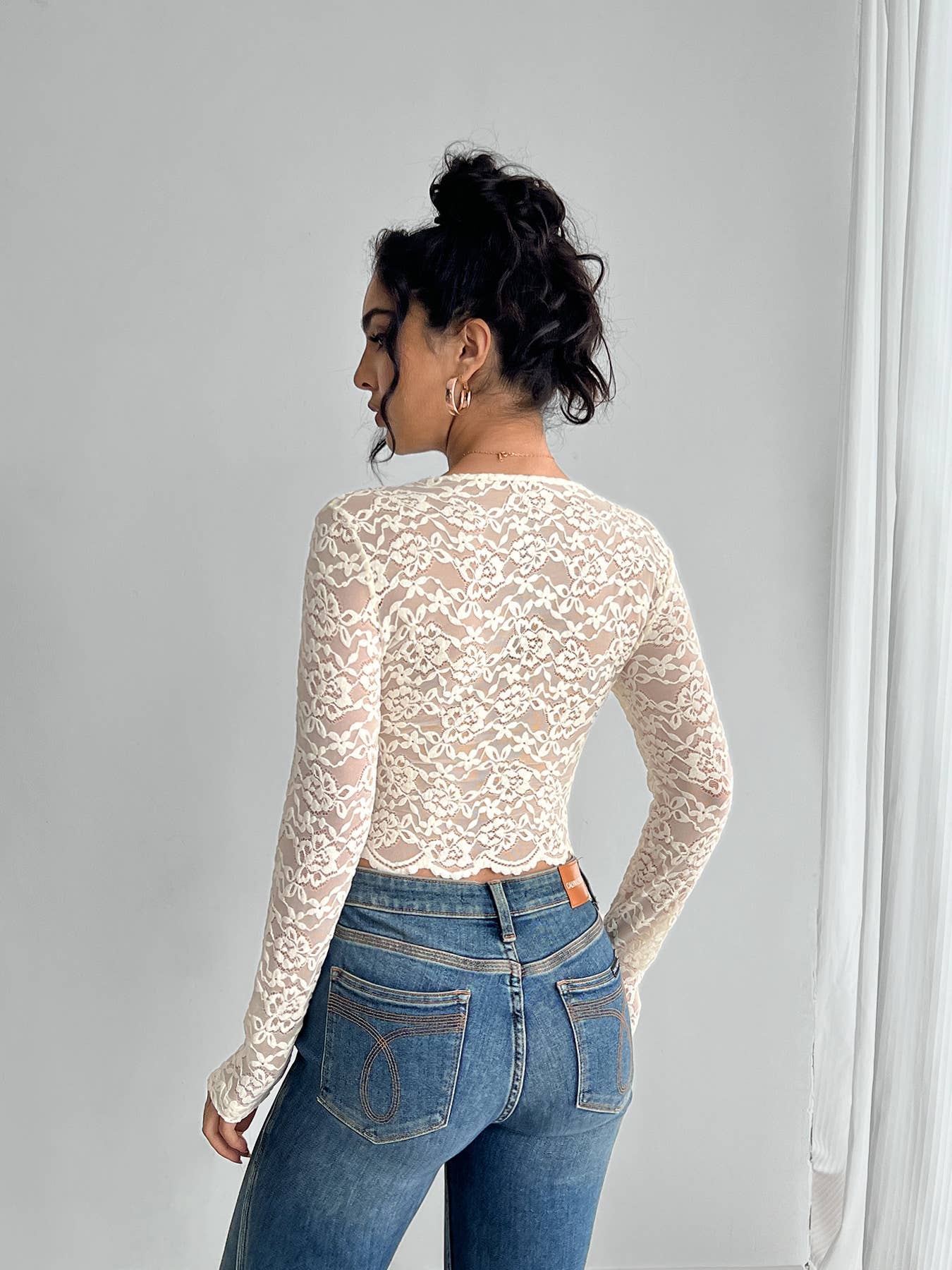 Lace V-Neck Top