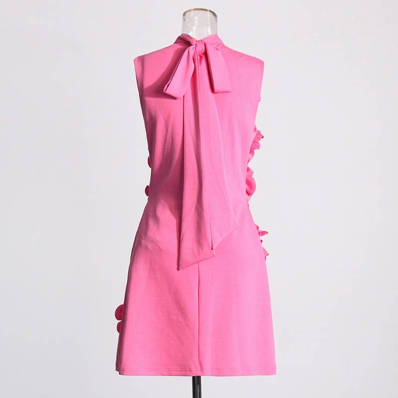 3D Flower Short Dress