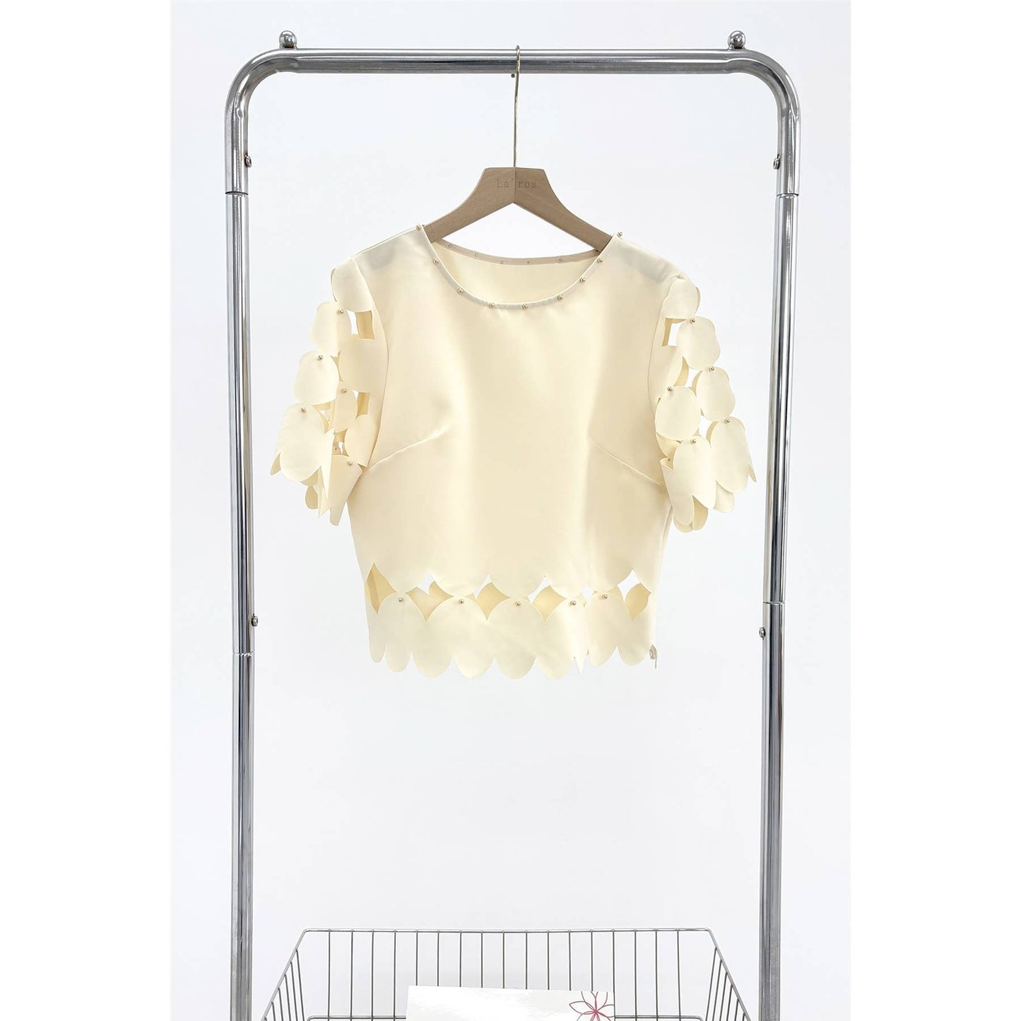 Ivory Sculpted Statement Top