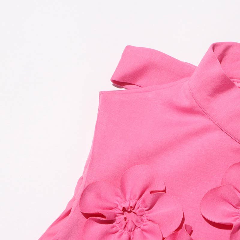 3D Flower Short Dress