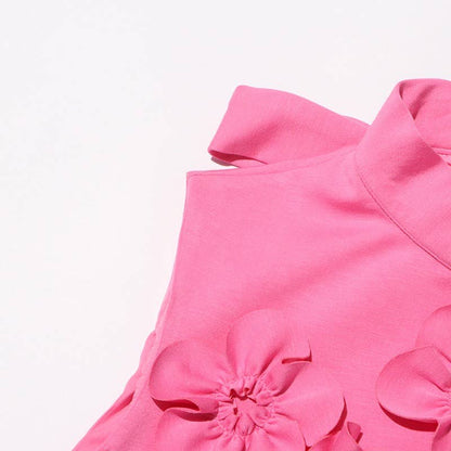 3D Flower Short Dress