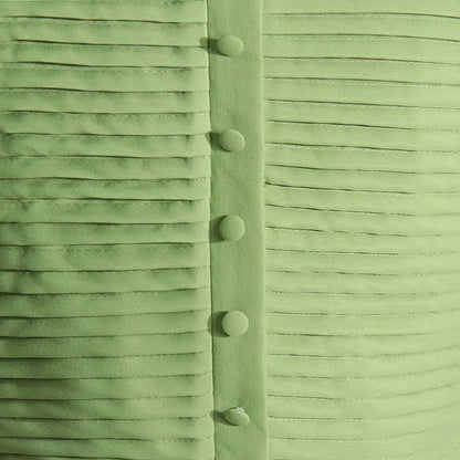 SET083 Sultry Wrap-Top & Pleated Skirt Ensemble