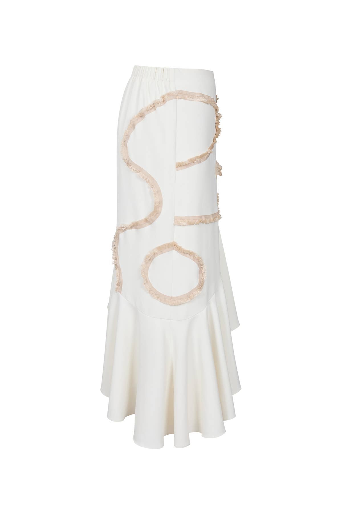 Woven Skirt with Ruffle Detail