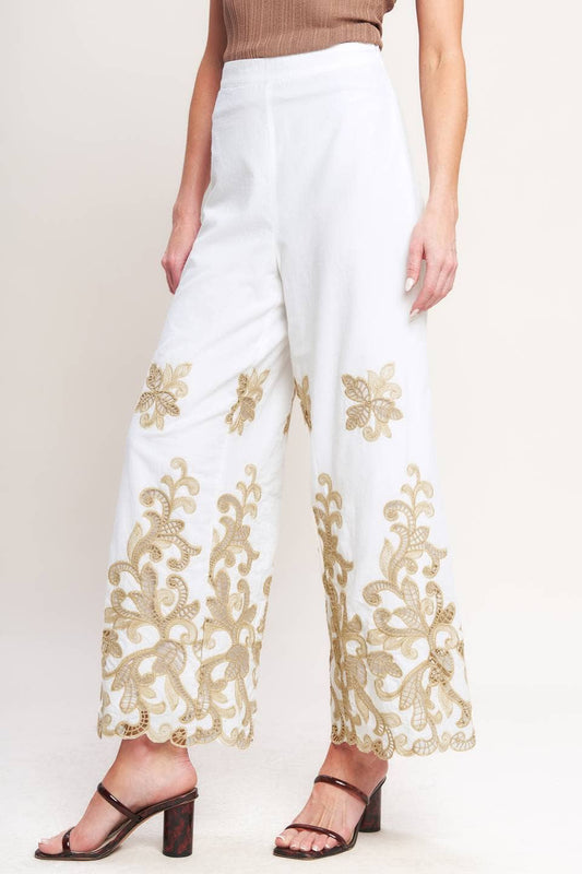 A solid woven pant - IP9092T