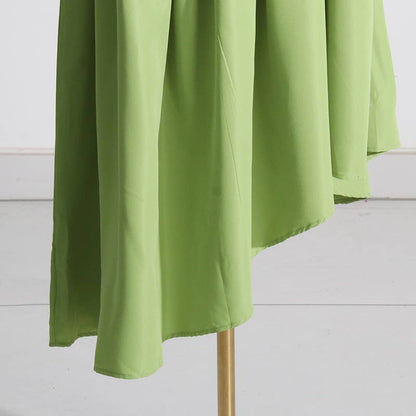 SET083 Sultry Wrap-Top & Pleated Skirt Ensemble